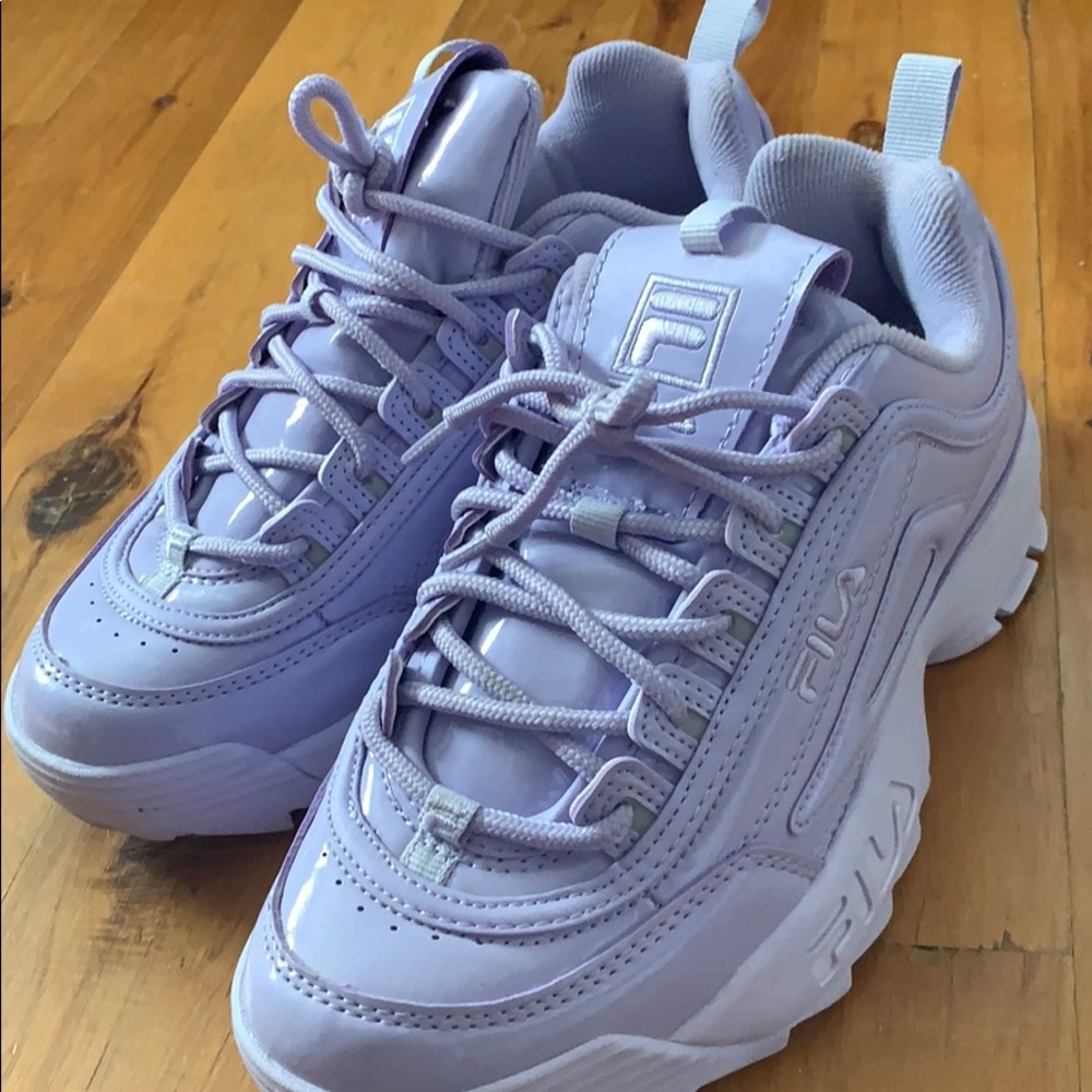 Purple Fila Disruptor